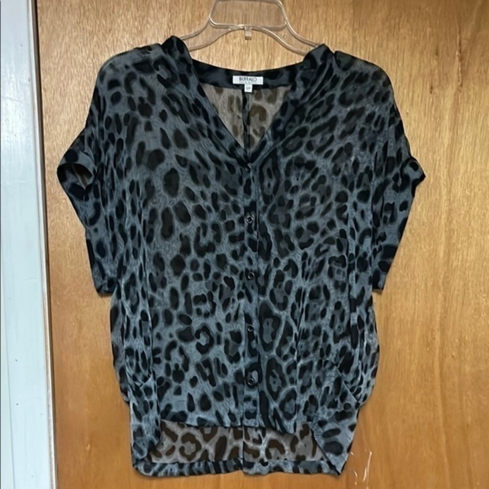 Buffalo David Bitton Animal Print Blouse